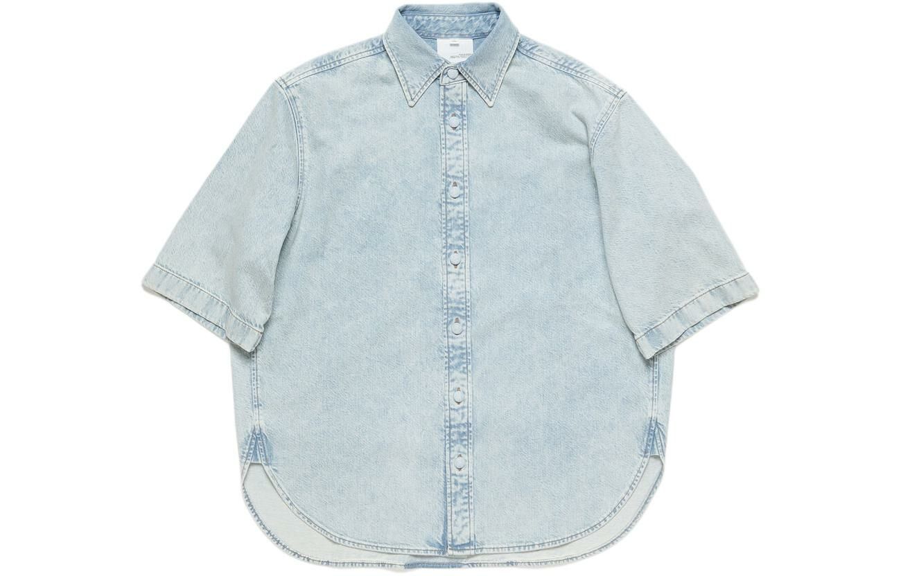 【代購】Acne Studios Buttoned Short Sleeved Denim Shirt
