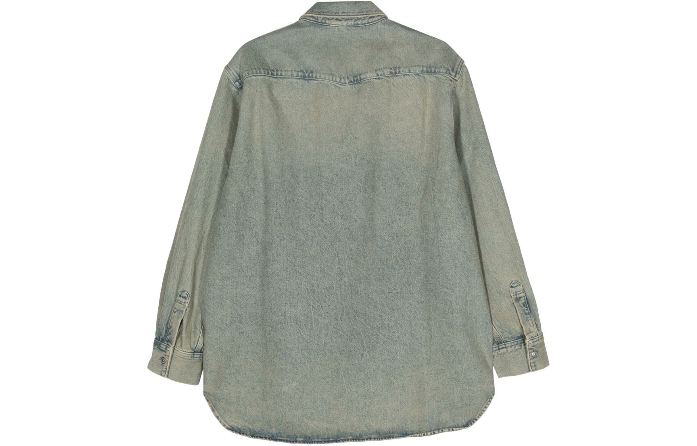 【代購】Acne Studios Collared Long-Sleeved Denim Shirt