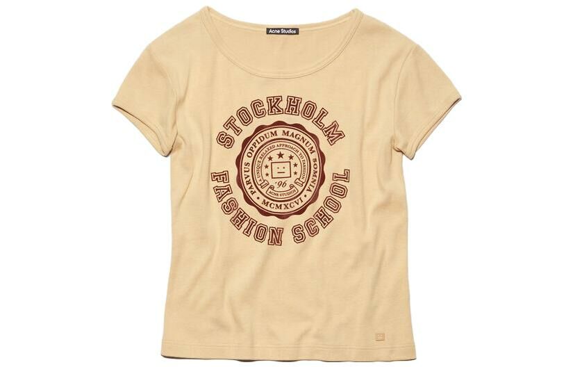 【代購】Acne Studios FW23 Regular T-Shirt Unisex Cookie Beige