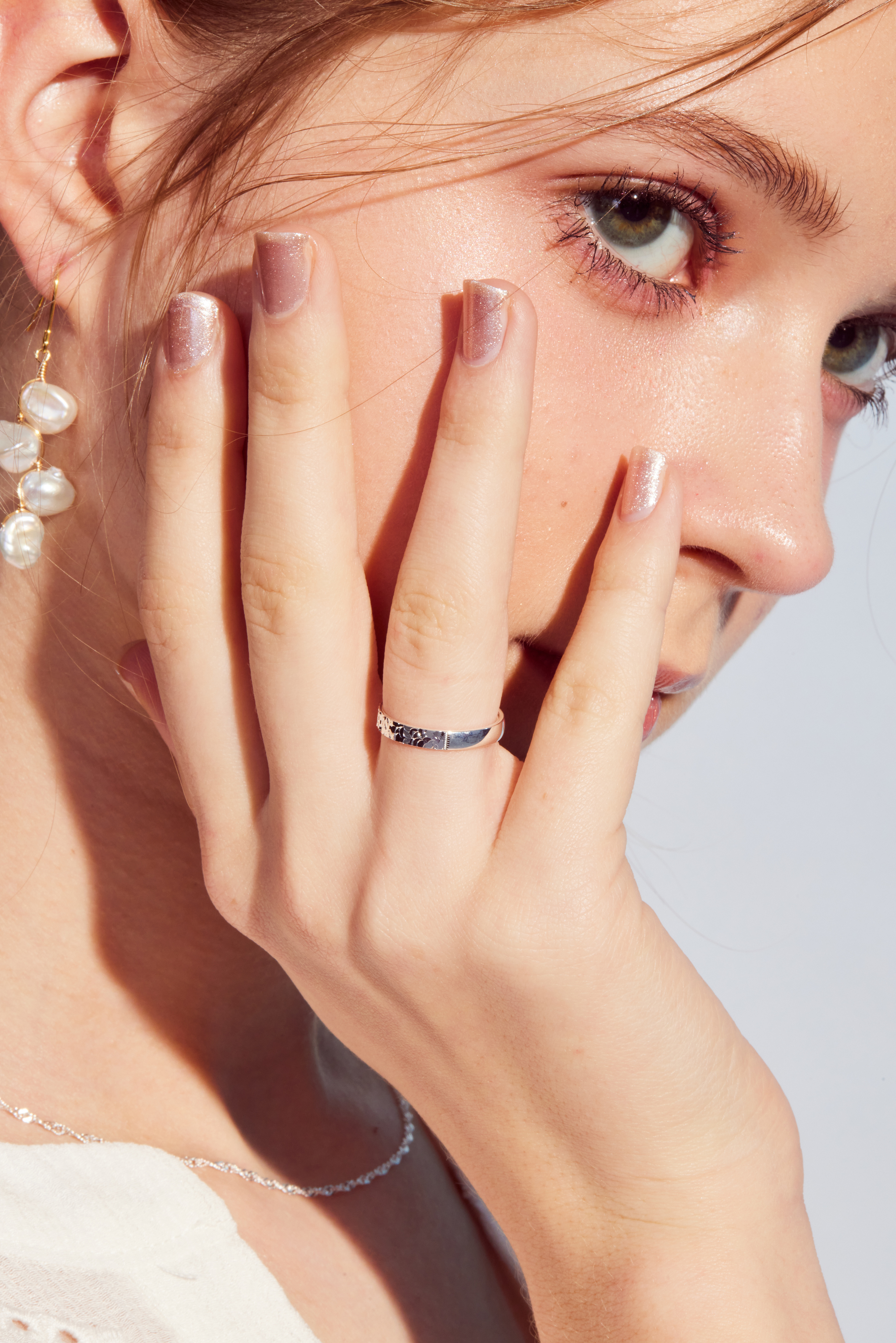 R1018 | 純銀切割亮面戒指