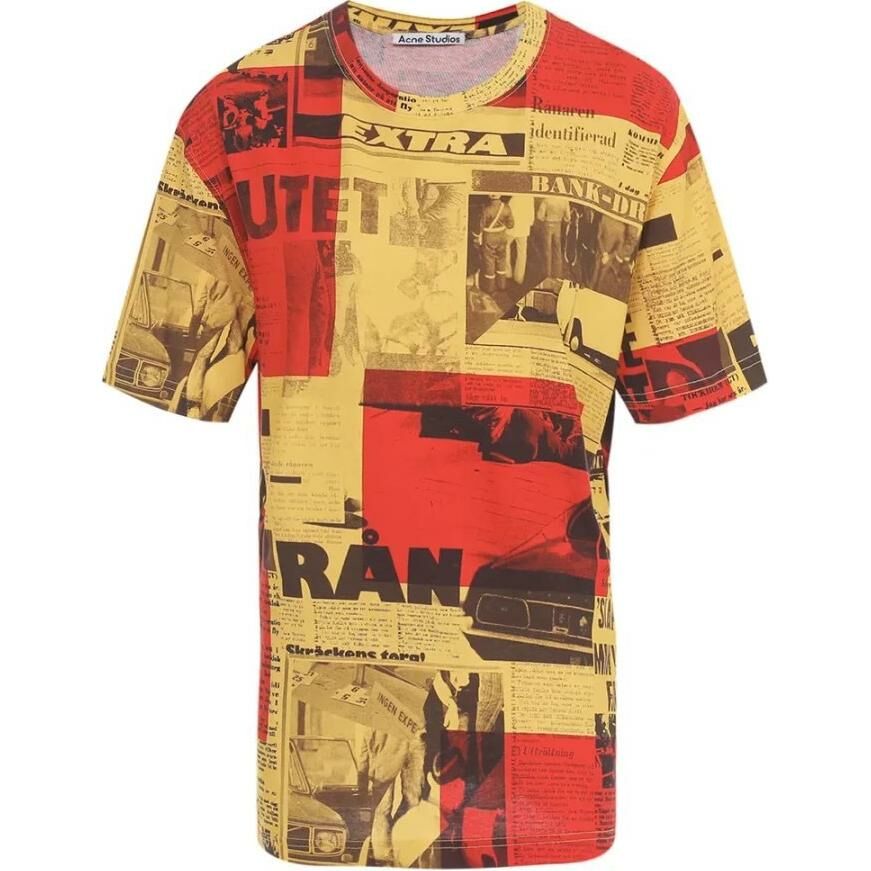 【代購】Acne Studios T-Shirt Men's Red Yellow