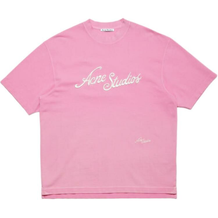 【代購】Acne Studios Logo Embroidered Relaxed Fit T Shirt