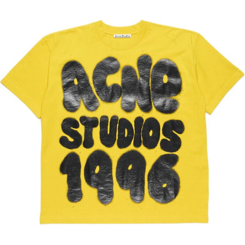 【代購】Acne Studios SS25 T-Shirts Unisex Mustard Yellow