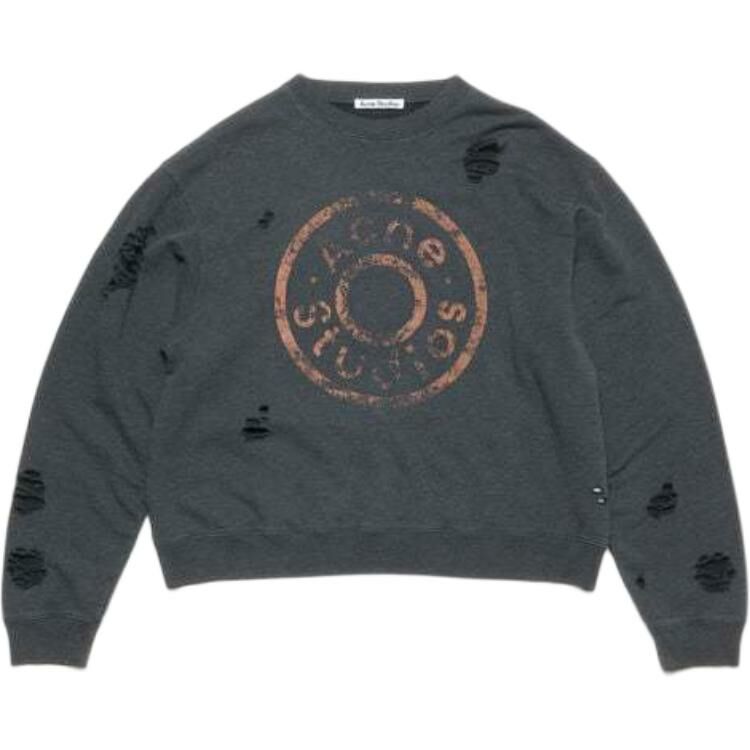 【代購】Acne Studios Distressed Logo Printed Sweatshirt