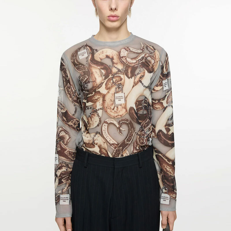 【代購】Acne Studios SS25 T-Shirts Men Gray