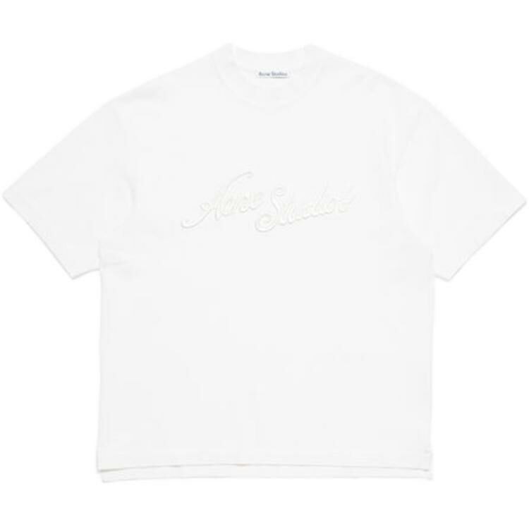 【代購】Acne Studios Logo Embroidered Relaxed Fit T Shirt