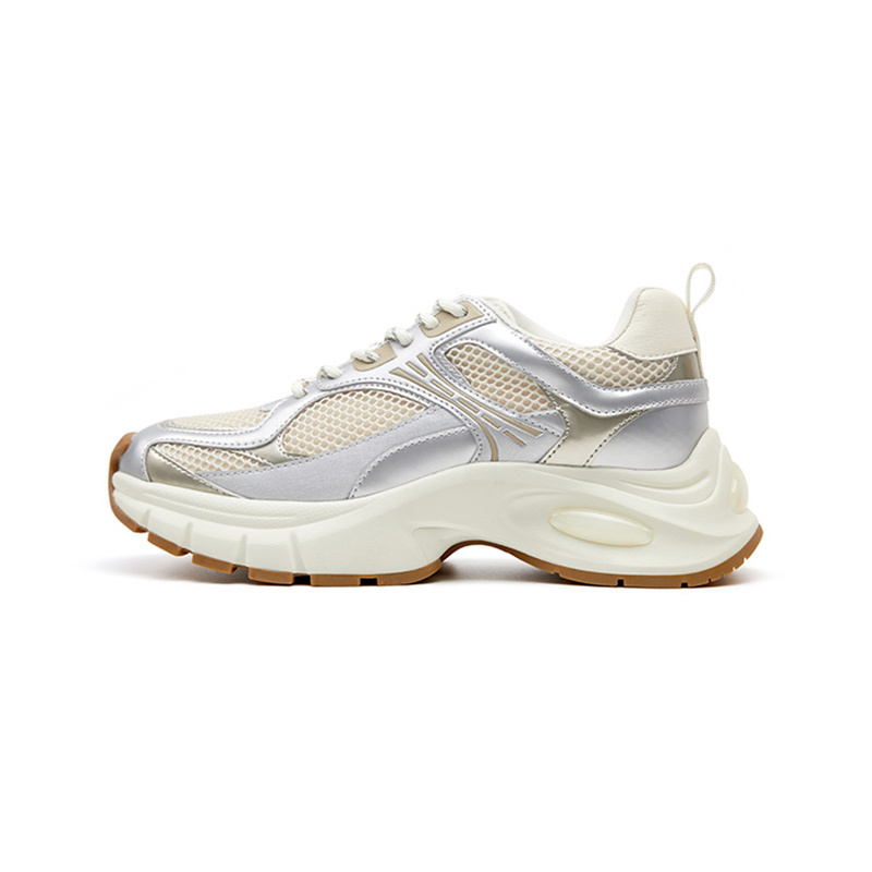 【代購】Marie Claire Balance Height Increasing Low-Top Chunky Sneakers Women's Silver