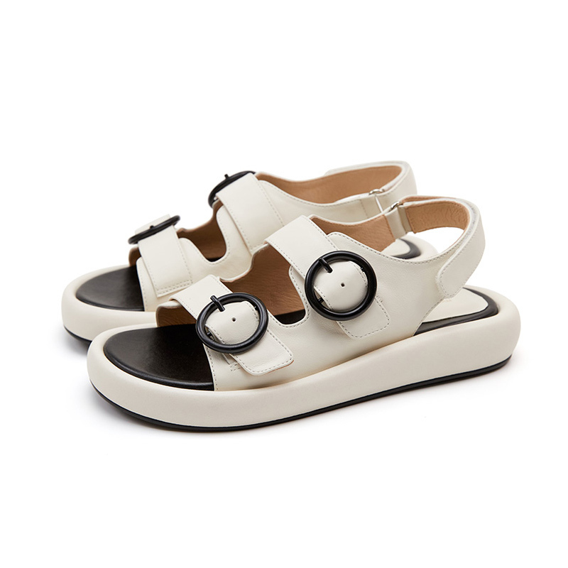 【代購】Marie Claire Beach Sandals Women's Ceramic Ivory