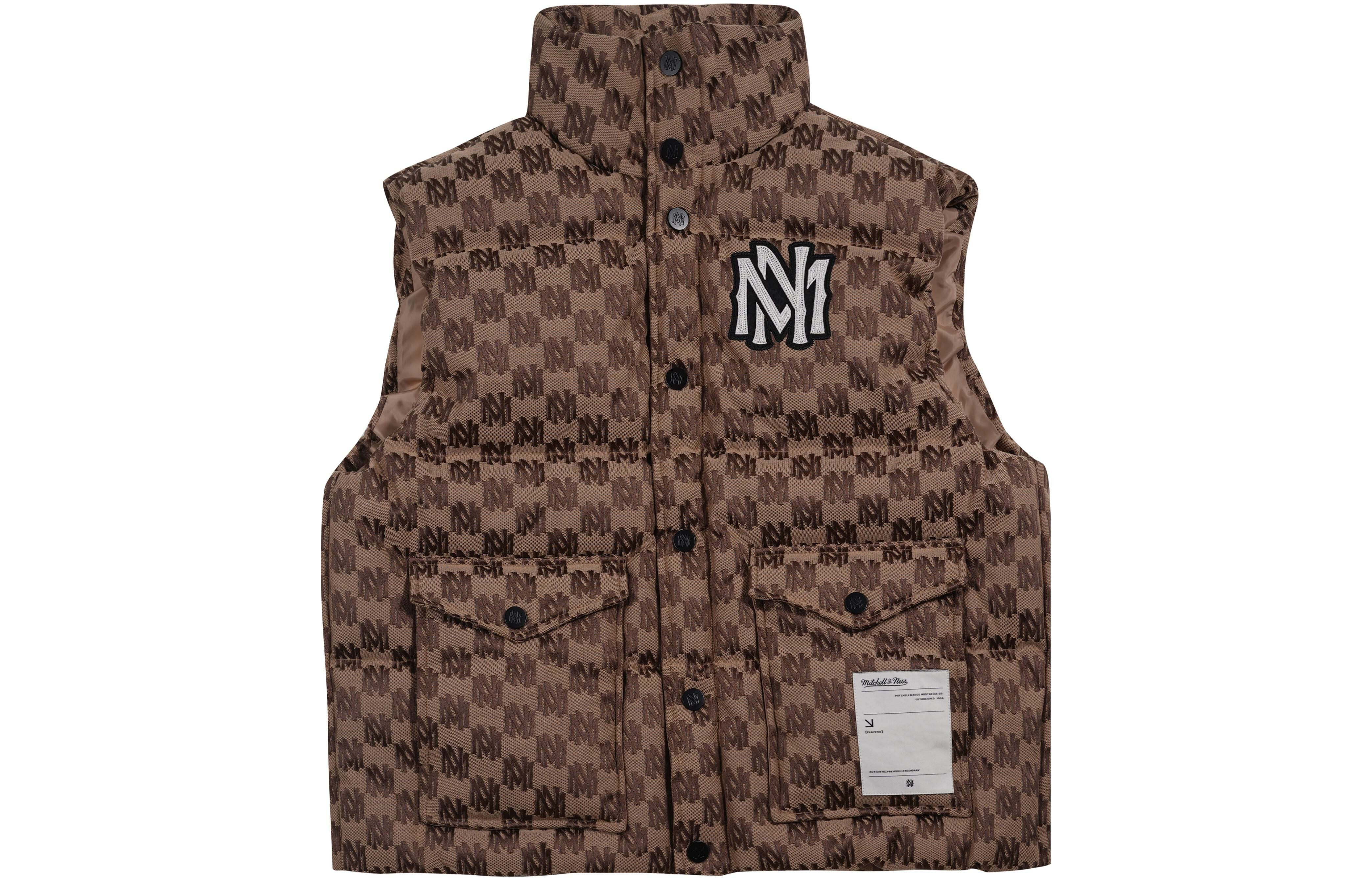 【代購】Mitchell Ness Vests Unisex Brown