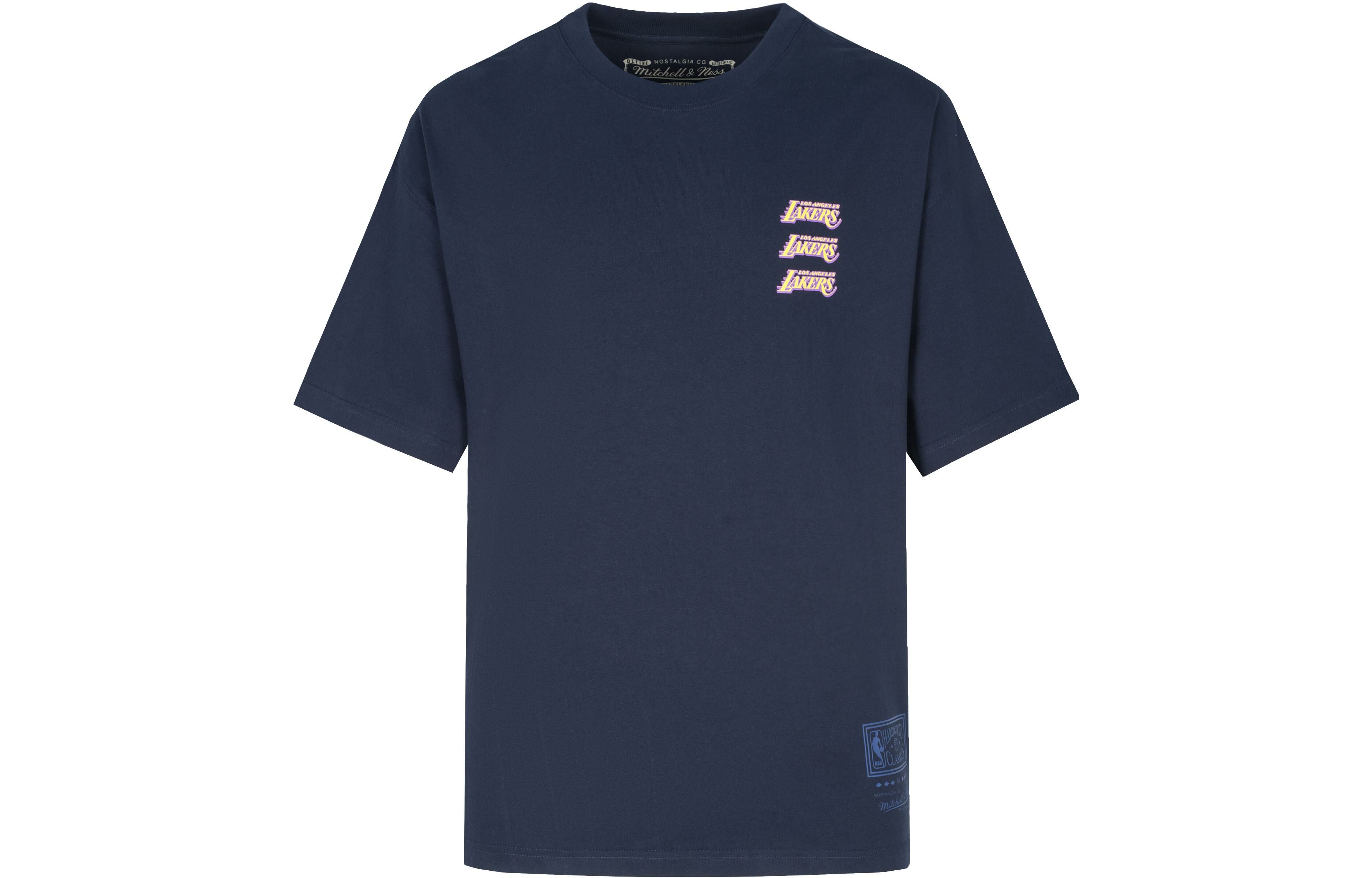 【代購】Mitchell & Ness Drop Shoulder Sleeve T Shirt Unisex Dark Blue