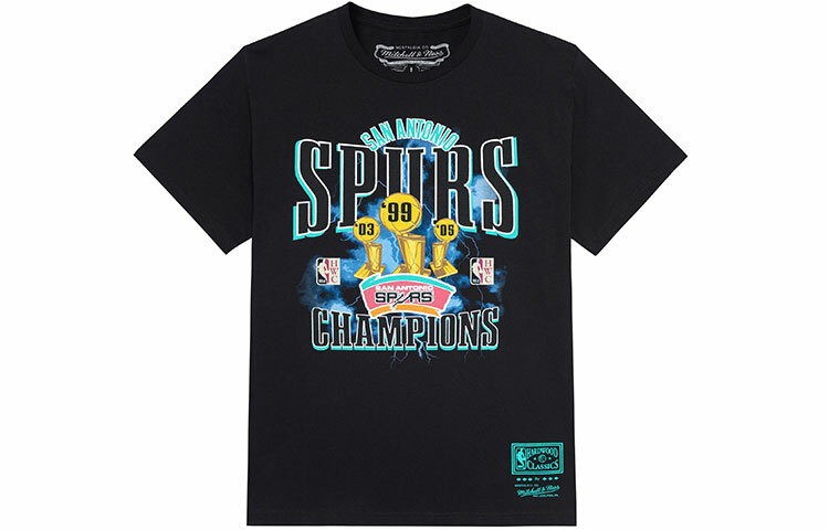 【代購】Mitchell Ness T-Shirts Unisex Black