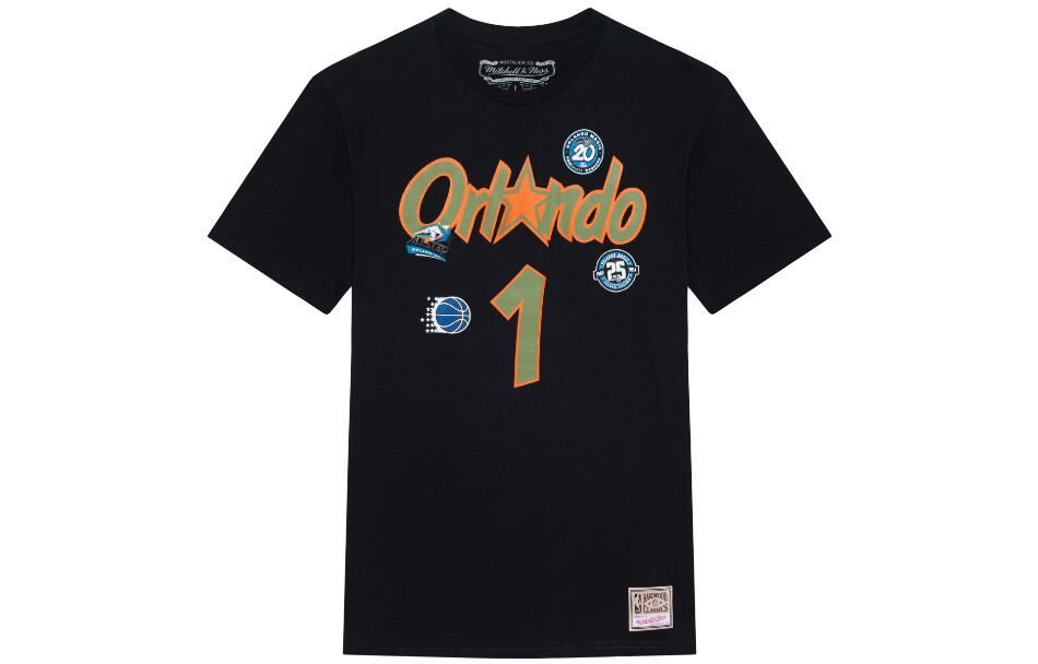 【代購】Mitchell & Ness Set in Sleeve T Shirt Unisex Black