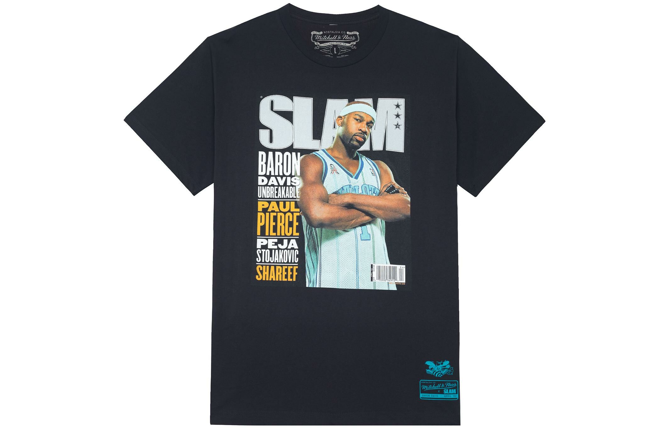 【代購】Mitchell & Ness x Slam Set-in Sleeve T-Shirt Unisex Black