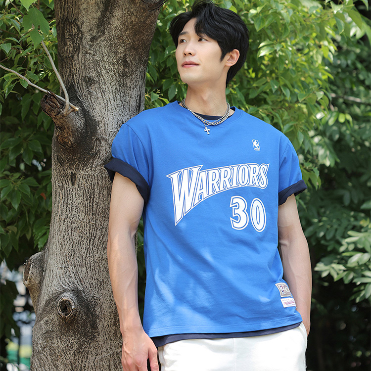 【代購】Mitchell & Ness T Shirt Unisex Blue