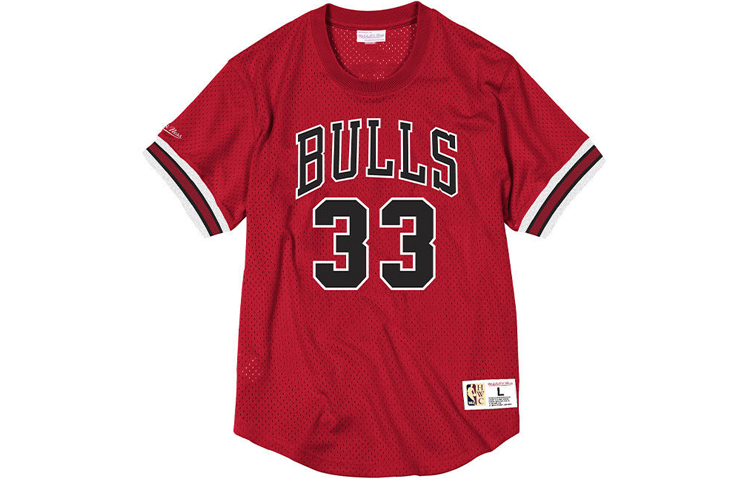 【代購】Mitchell Ness T-Shirts Unisex Red