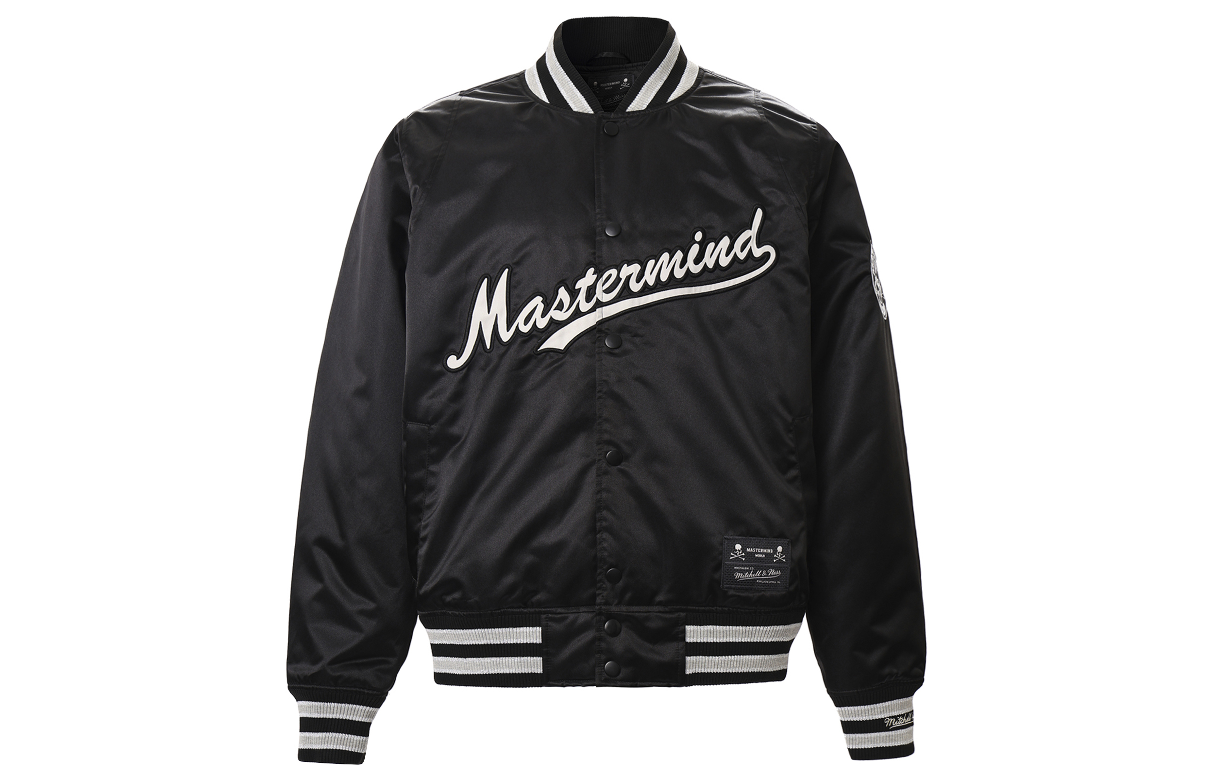 【代購】Mitchell & Ness Mitchell & Ness X Mastermind Collection Baseball Jacket Unisex Black