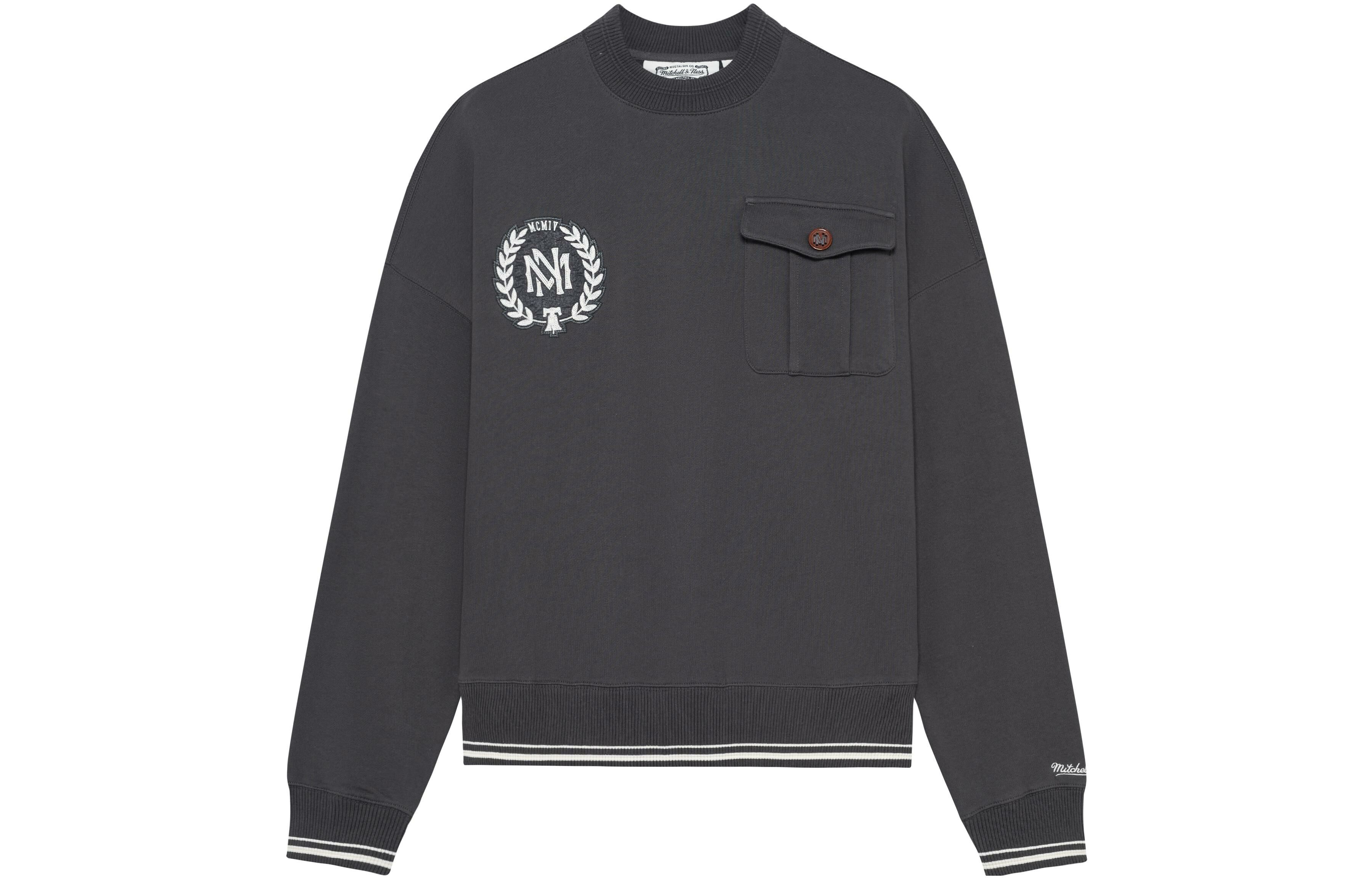 【代購】Mitchell Ness Sweatshirts Unisex Black