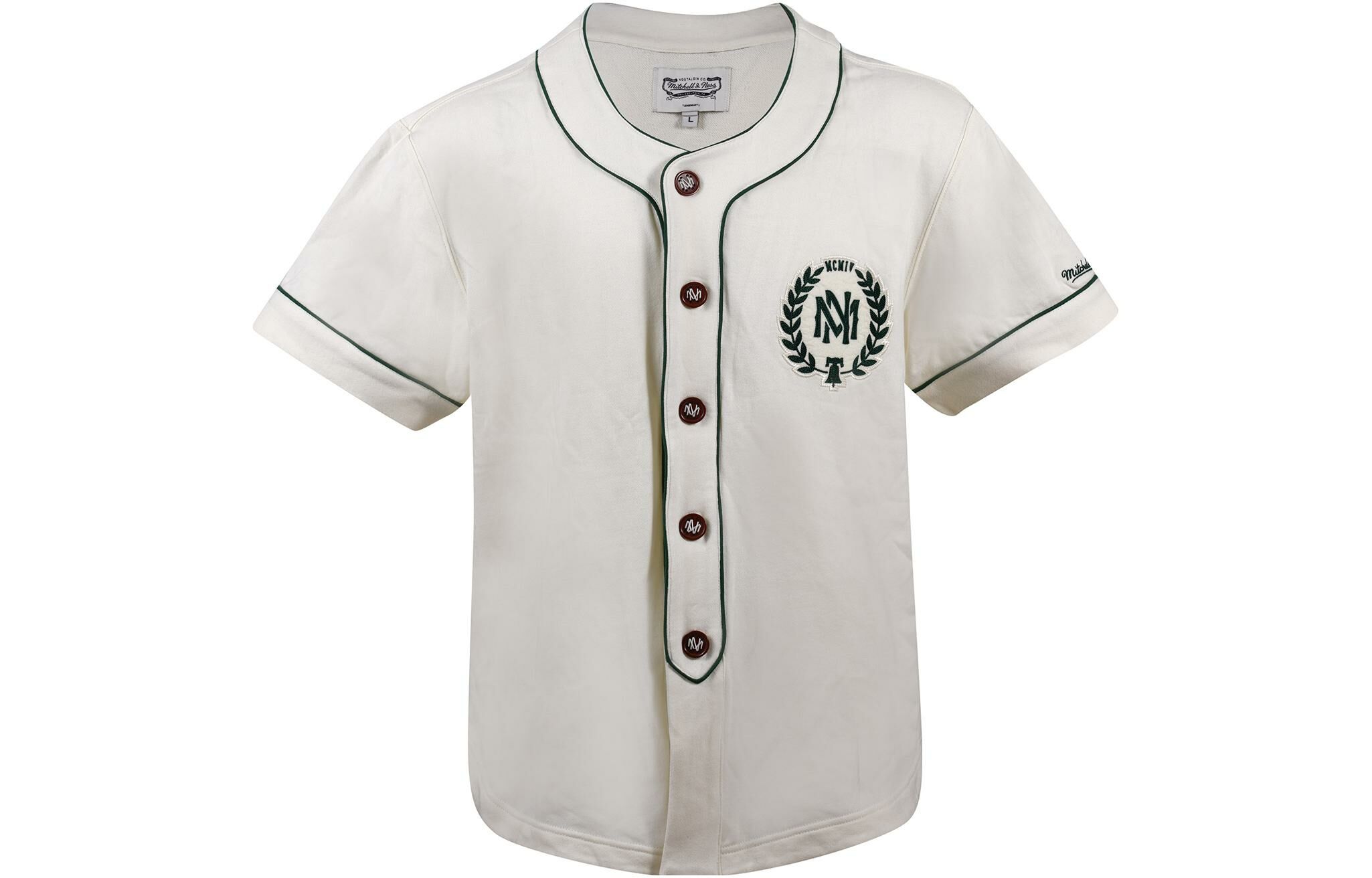 【代購】Mitchell Ness T-Shirts Unisex Ecru