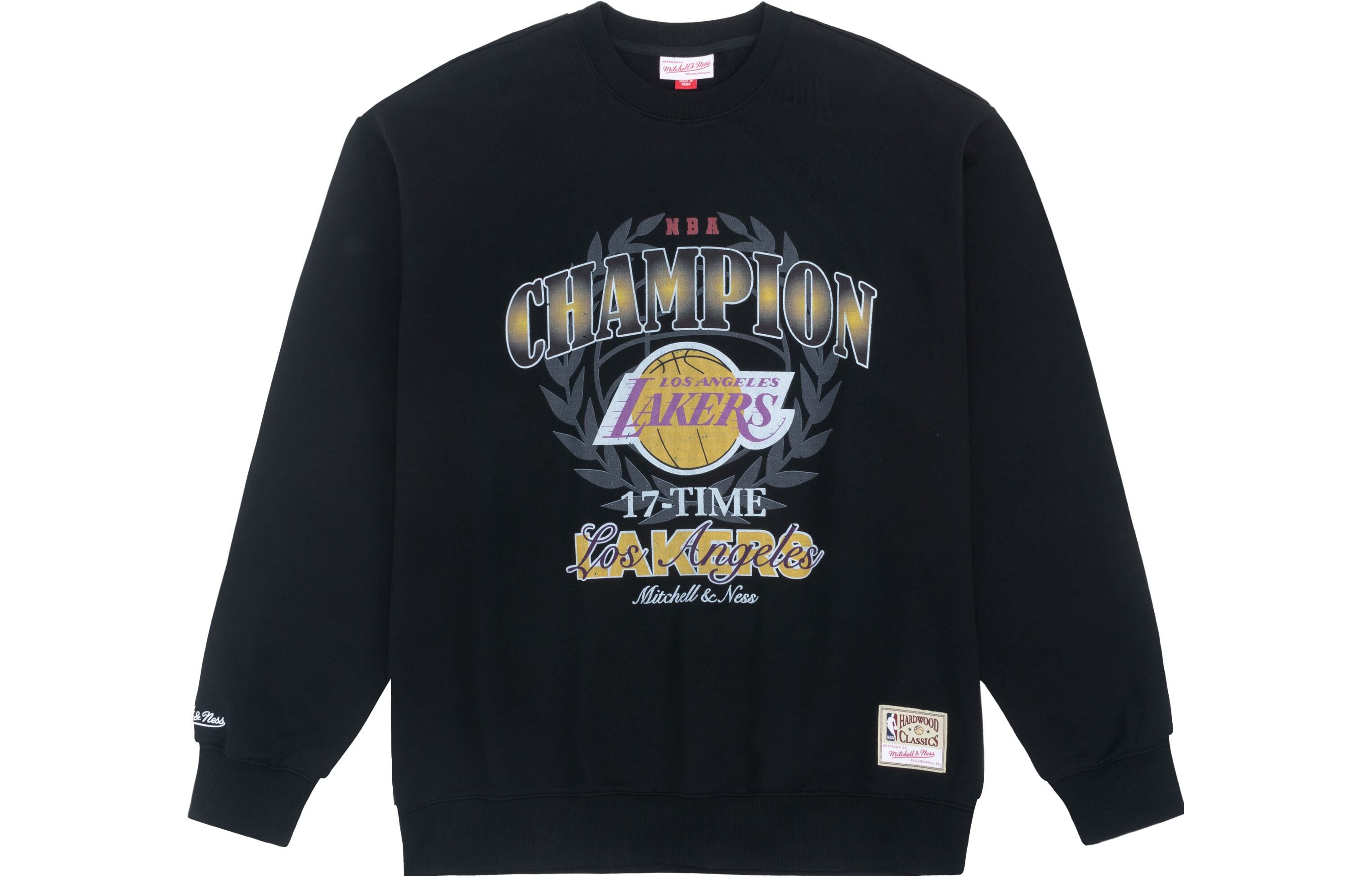 【代購】Mitchell Ness Sweatshirts Unisex Black