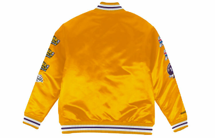 【代購】Mitchell & Ness Baseball Jacket Unisex Gold
