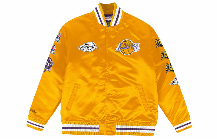 【代購】Mitchell & Ness Baseball Jacket Unisex Gold