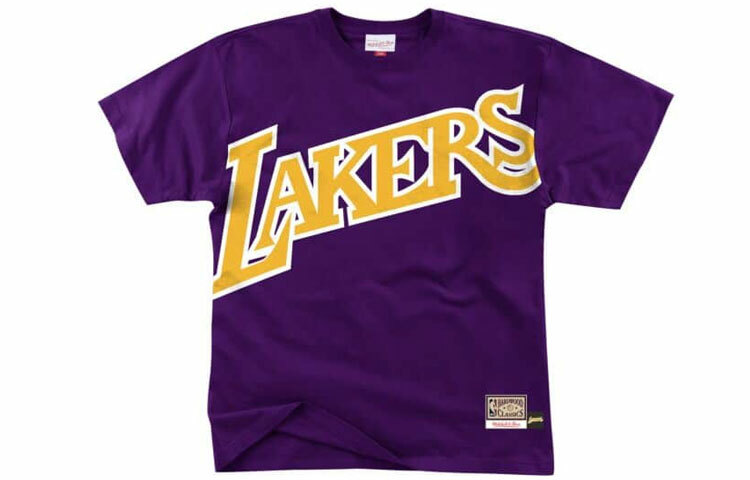 【代購】Mitchell Ness T-Shirts Men Purple