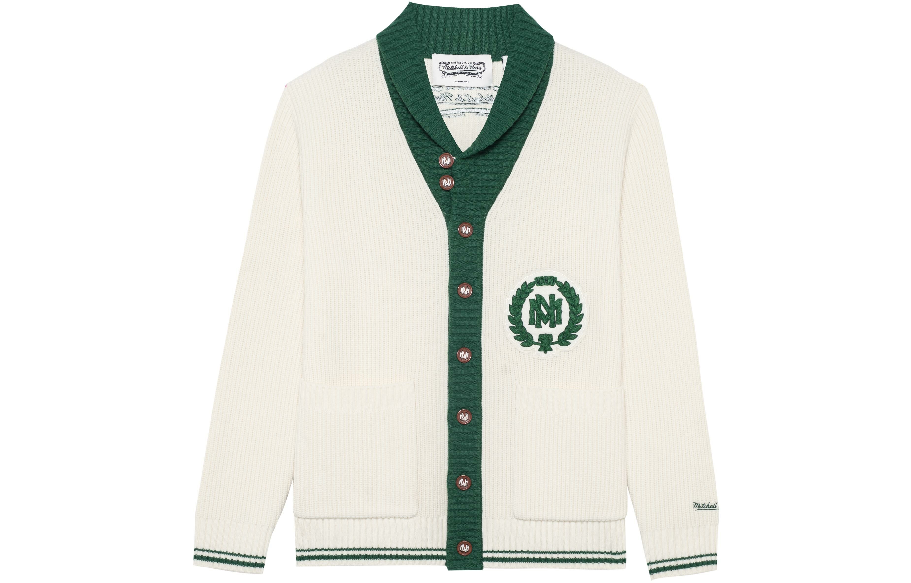 【代購】Mitchell Ness Sweaters Unisex White
