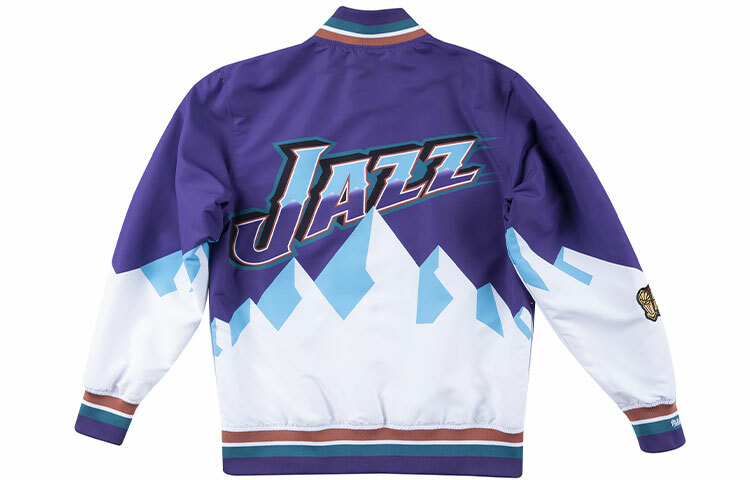 【代購】Mitchell Ness Jackets Unisex Blue With White Lettering