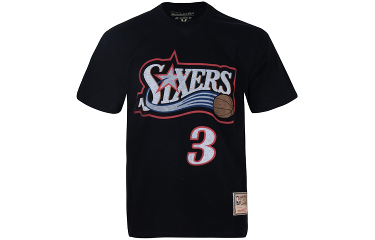 【代購】Mitchell & Ness T-Shirt 76ers Men's Black