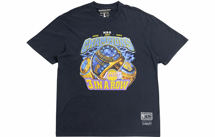 【代購】Mitchell Ness T-Shirts Unisex Black