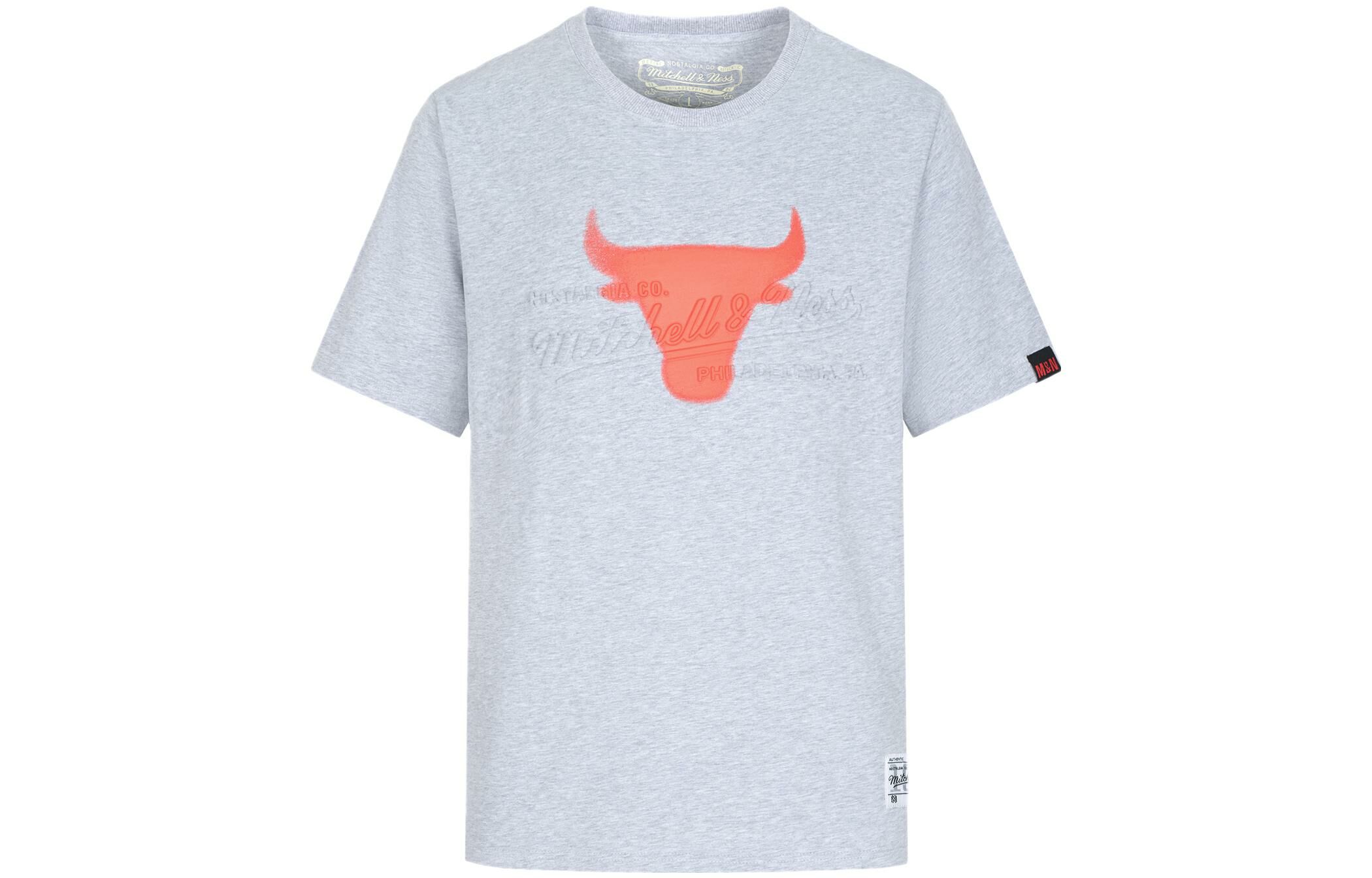 【代購】Mitchell Ness T-Shirts Unisex Gray