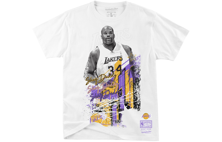 【代購】Mitchell Ness T-Shirts Unisex White