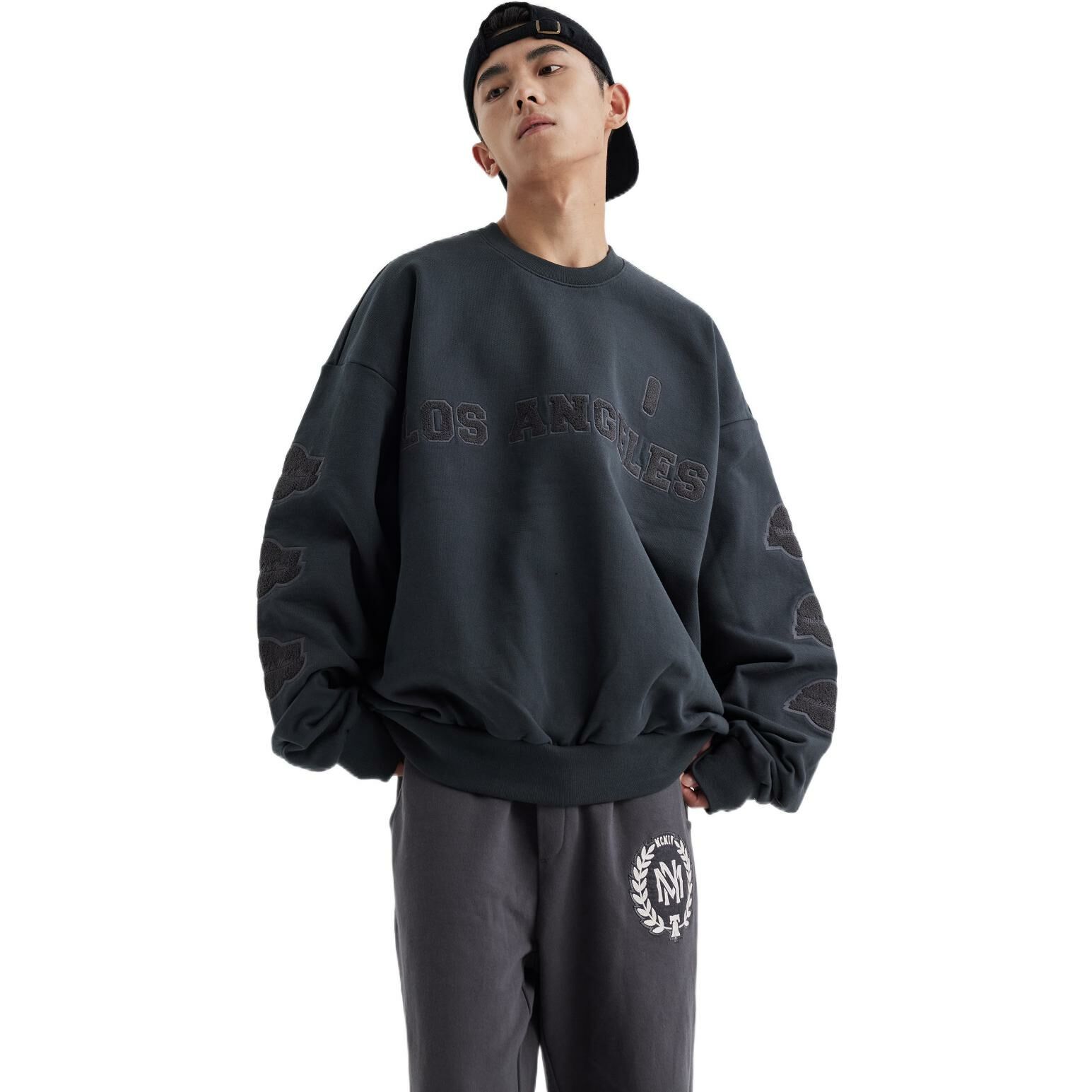 【代購】Mitchell & Ness Sweatshirt Unisex Gray