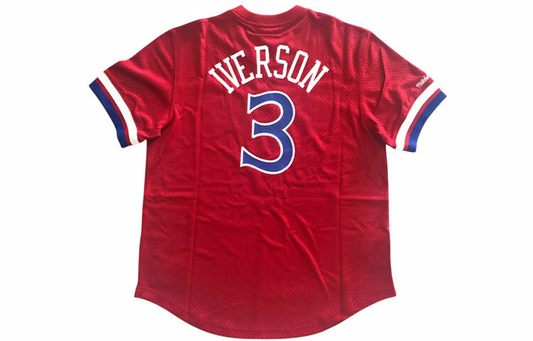 【代購】Mitchell Ness T-Shirts Unisex Red