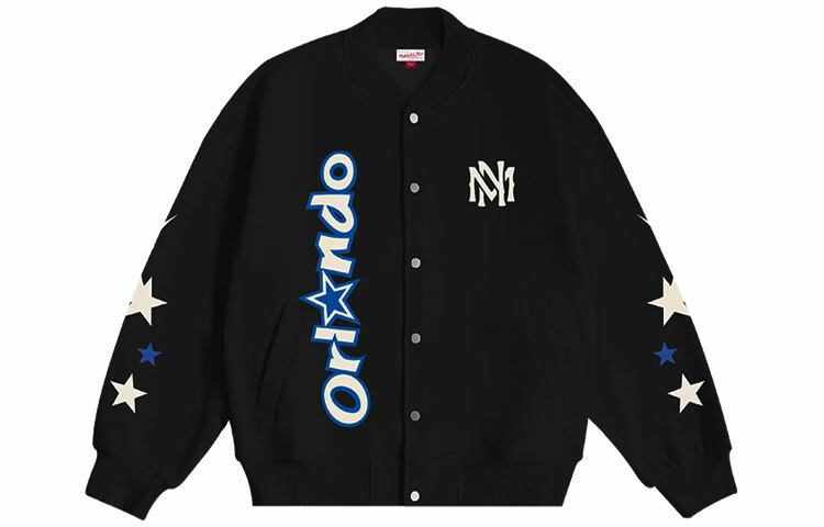 【代購】Mitchell & Ness Baseball Jacket Unisex Black