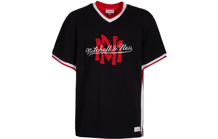 【代購】Mitchell & Ness T Shirt Unisex Black Red