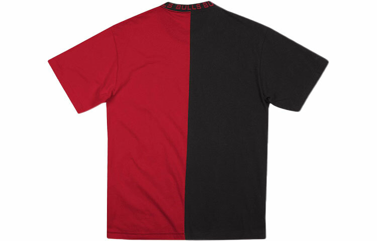 【代購】Mitchell Ness T-Shirts Unisex Black Red