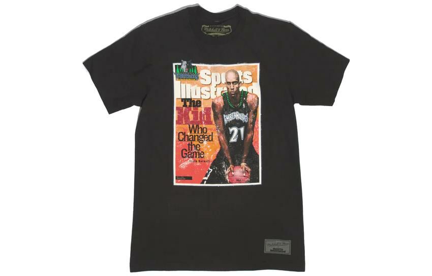 【代購】Mitchell & Ness x TIYUHUABAO,LIANMINGKUAN SS23 Set in Sleeve T Shirt Unisex Black