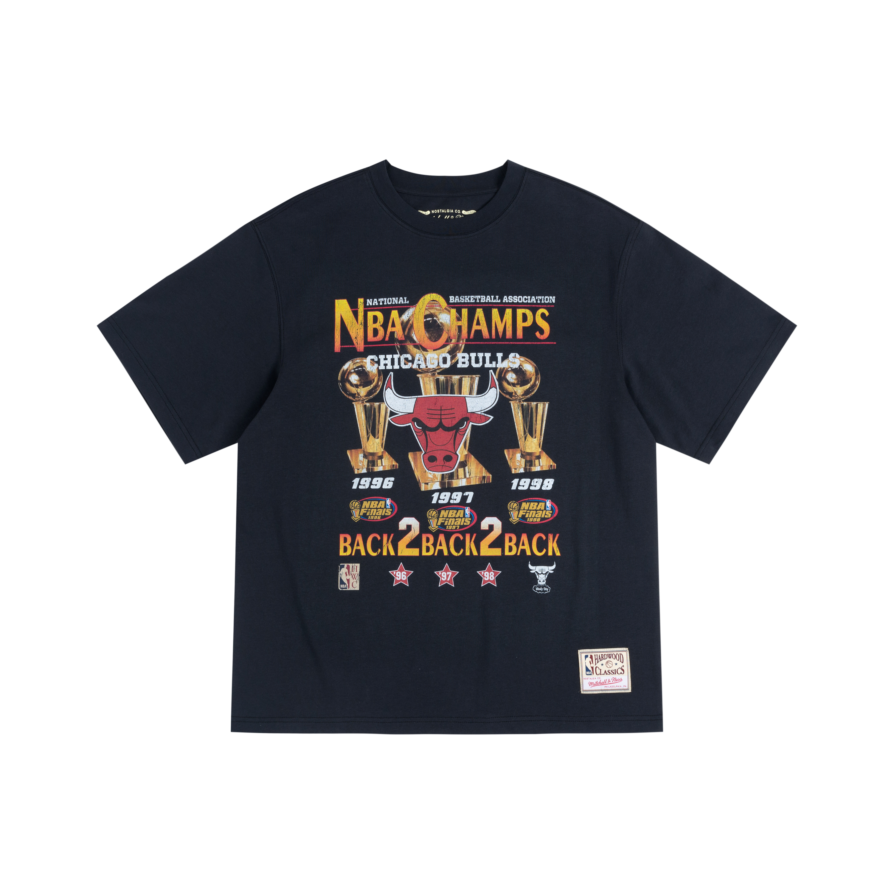 【代購】Mitchell & Ness T-Shirt Unisex Black