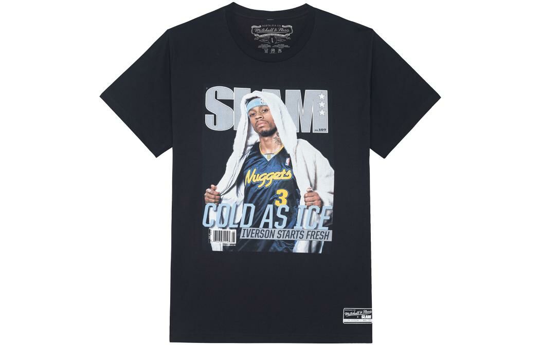 【代購】Mitchell & Ness x SLAM T-Shirt Unisex Black
