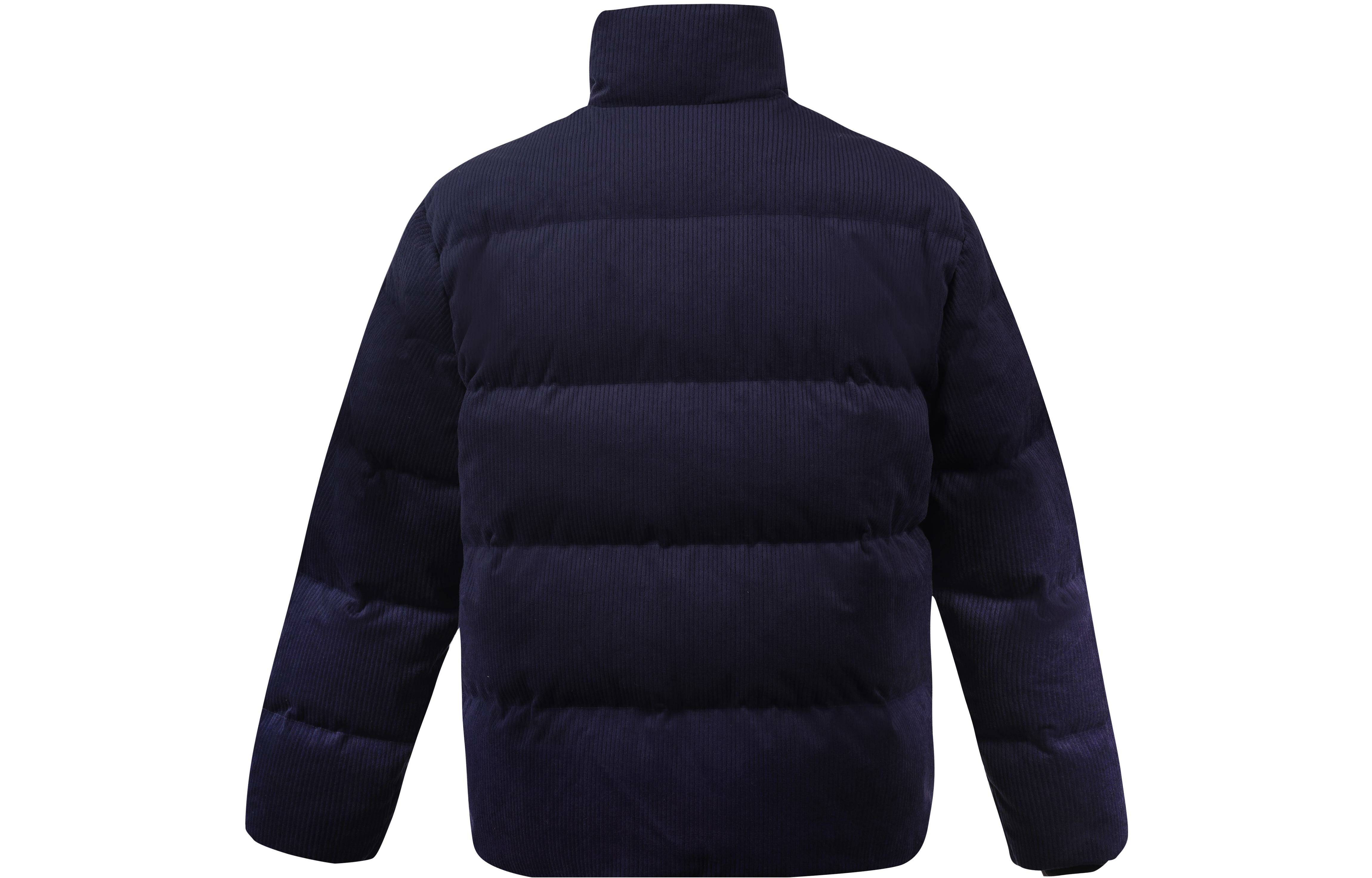 【代購】Mitchell & Ness Abstract Pattern Stand Collar Thickened Down Jacket Unisex Blue