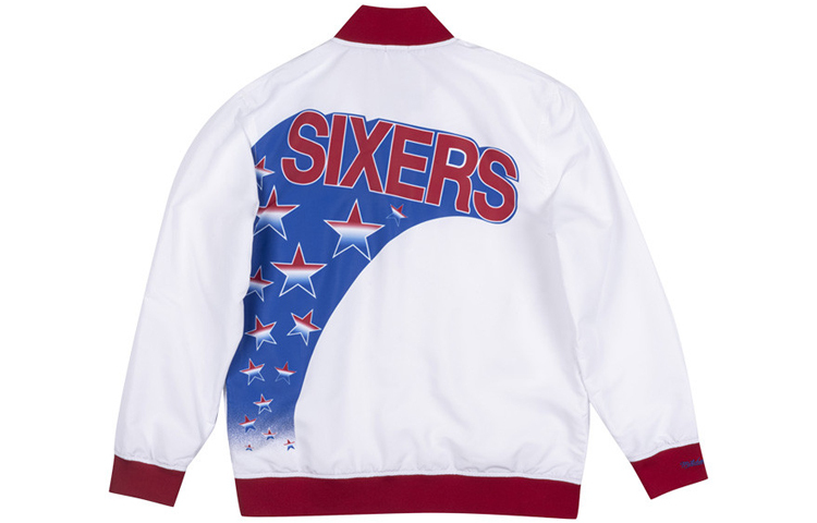 【代購】Mitchell Ness Jackets Unisex White