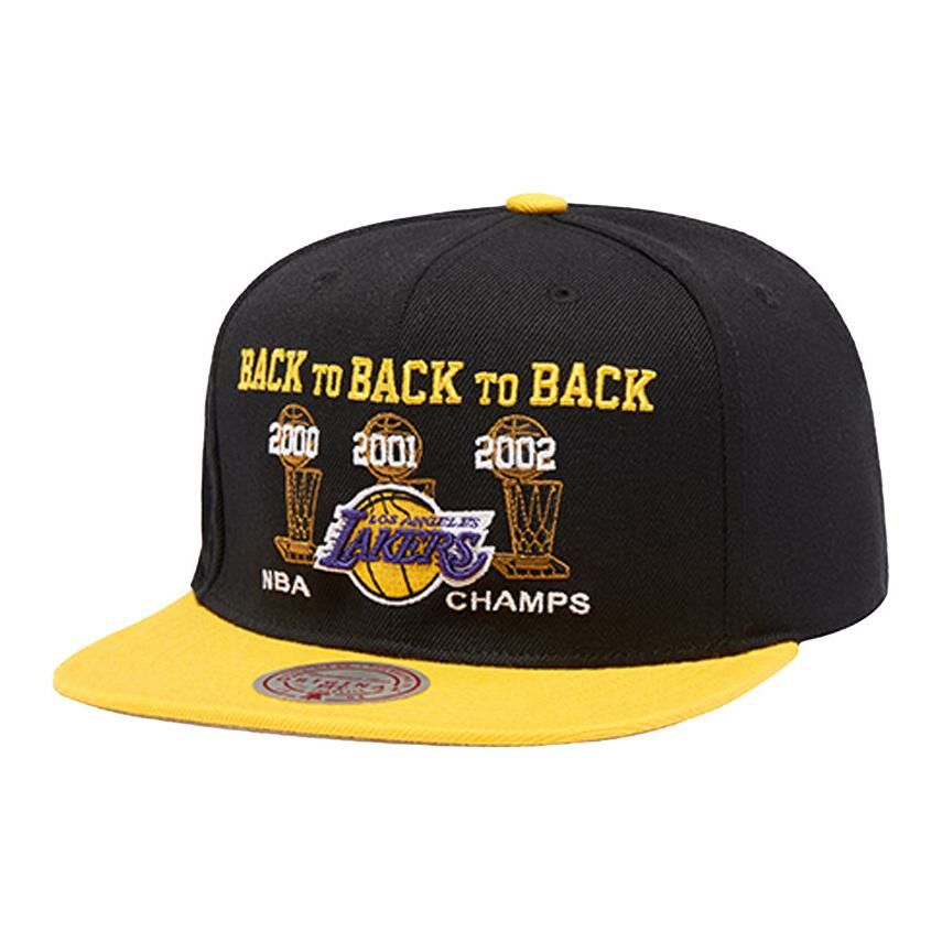 【代購】Mitchell & Ness Acrylic Baseball Caps Unisex Black/Yellow