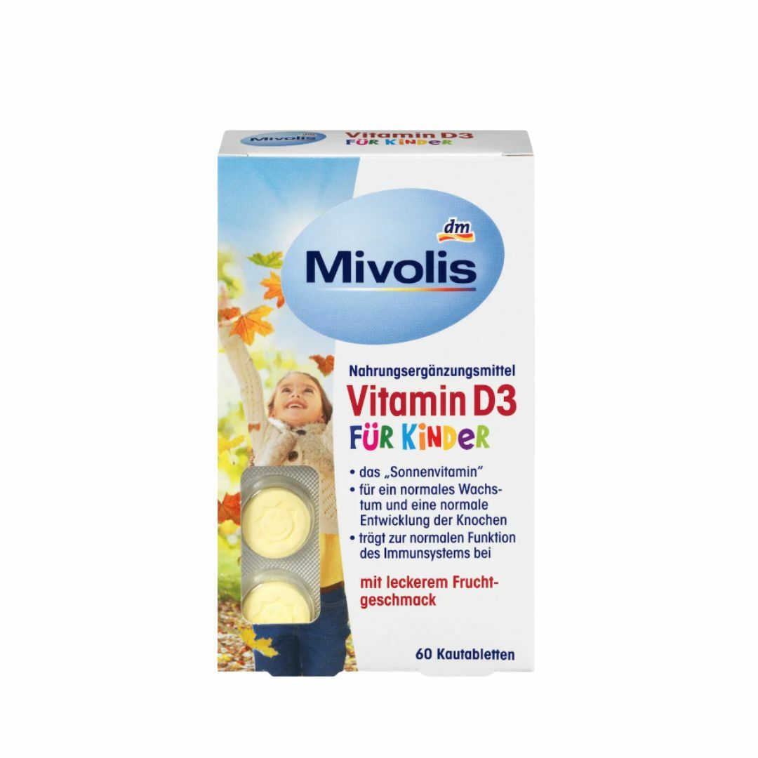 Mivolis Vitamin D3 for Kids Chewable Tablets 60 Tablets