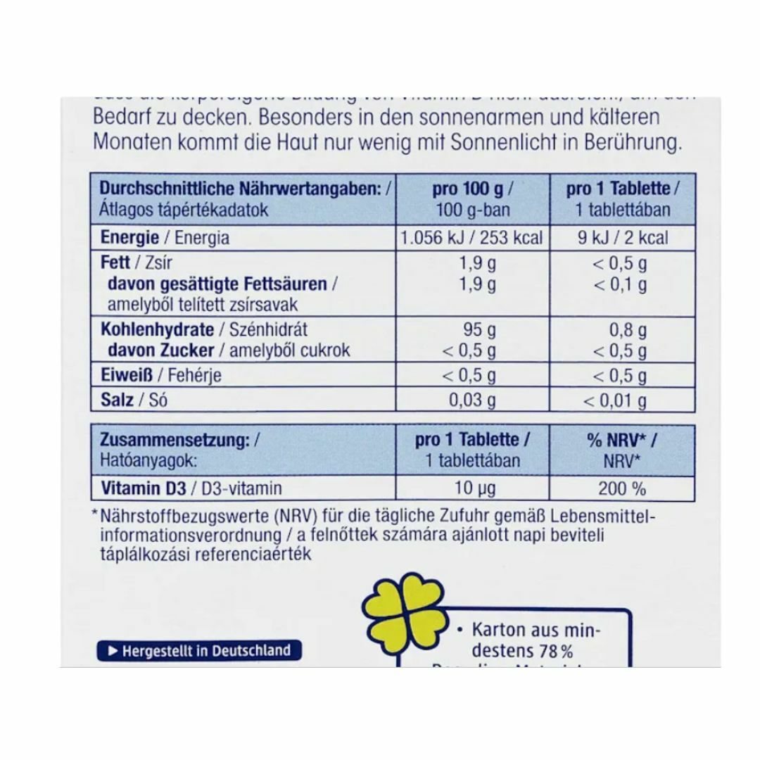 Mivolis Vitamin D3 for Kids Chewable Tablets 60 Tablets
