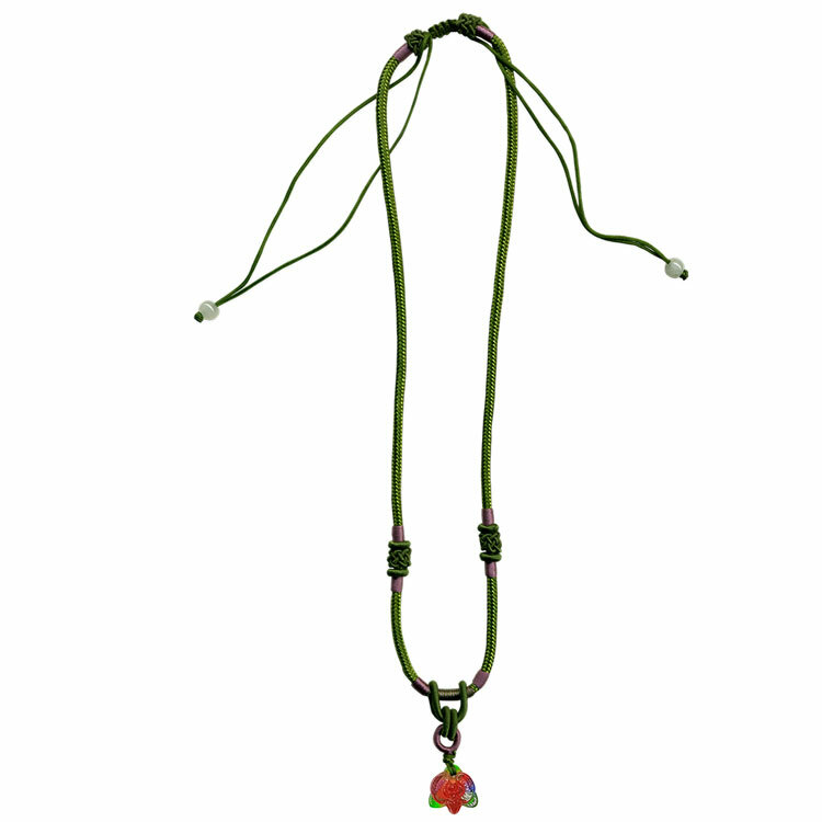 鹿港窯禮品館｜居家開運｜蘭花造型水晶琉璃項鍊