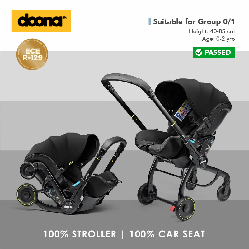 Doona X - Car Seat & Stroller(Nitro Black)| Jakewell