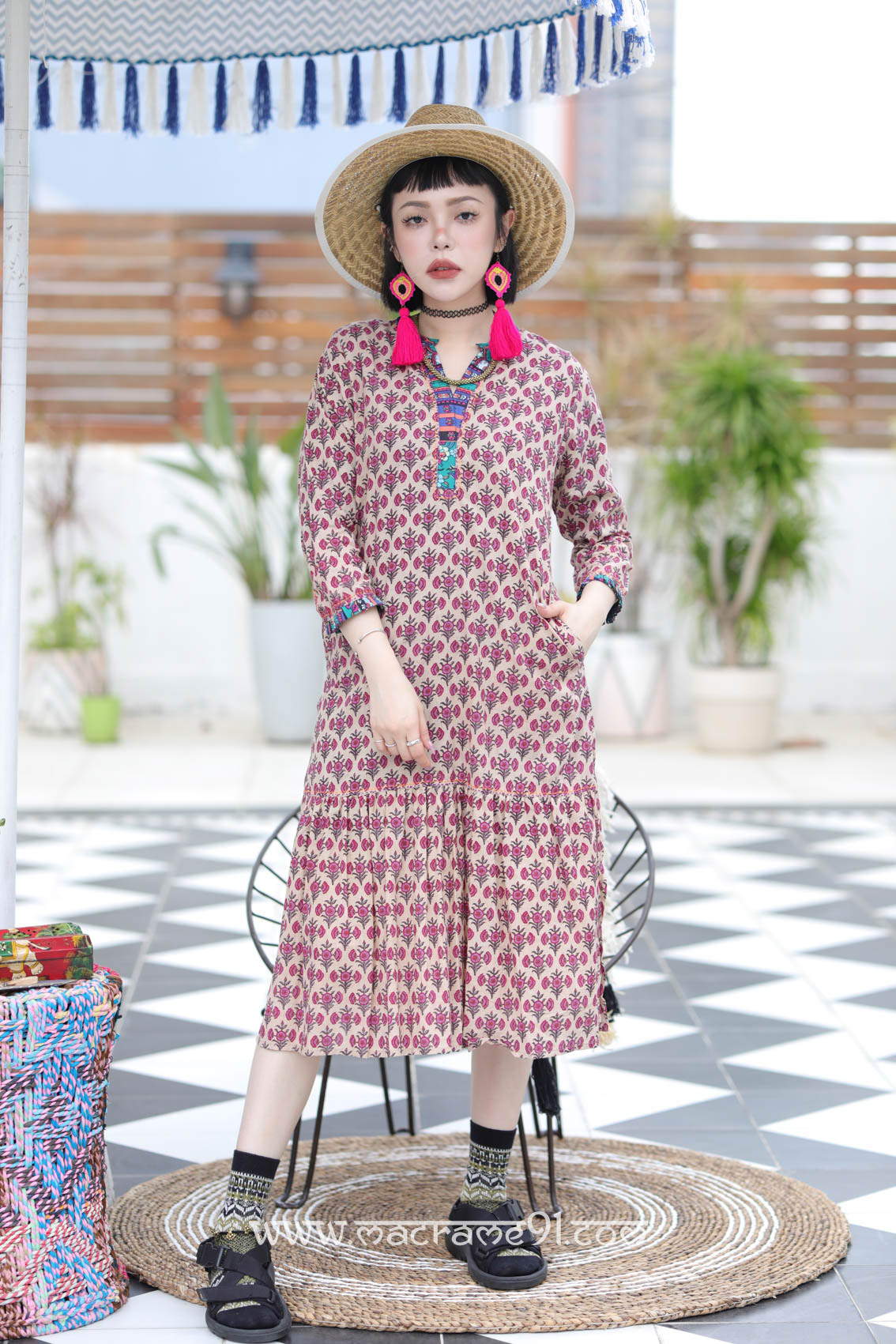 Macrame 連身裙 - M2550C (0308)