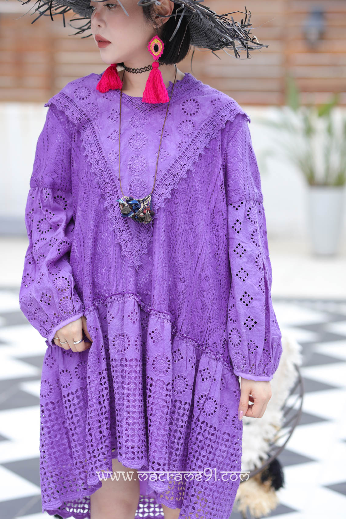 Macrame 連身裙 - M2482 (0308)