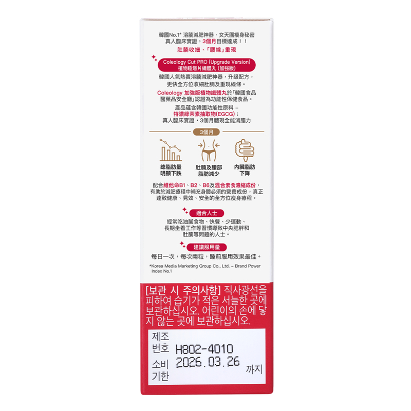 FOODOLOGY - Coleology 植物纖體丸60粒（加強版）